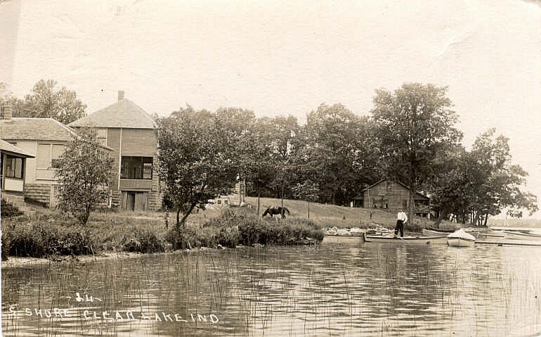 Clear Lake Steuben County Indiana Postcard