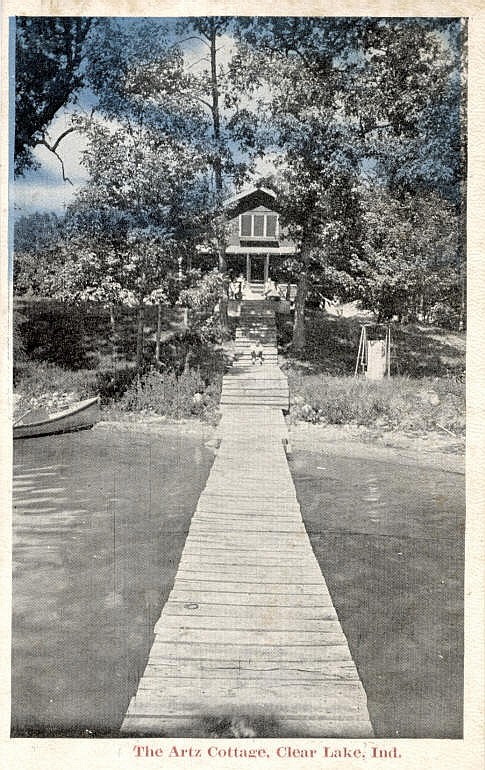 Clear Lake Steuben County Indiana Postcard