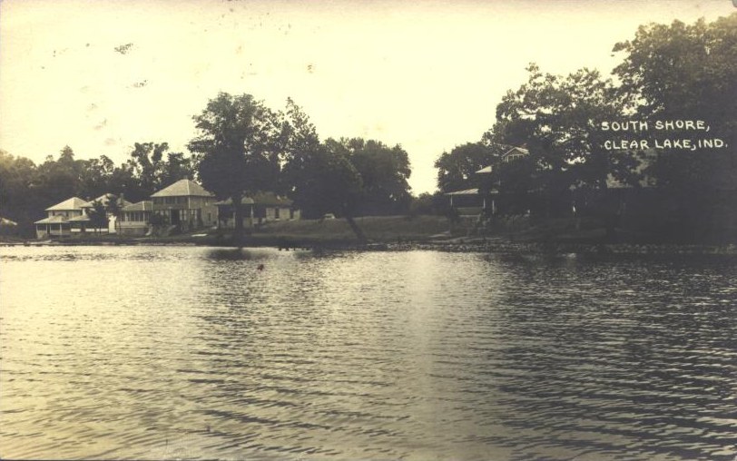 Clear Lake Steuben County Indiana Postcard