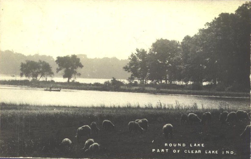 Clear Lake Steuben County Indiana Postcard