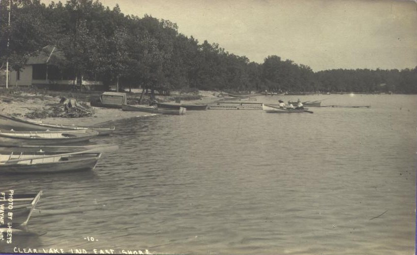 Clear Lake Steuben County Indiana Postcard