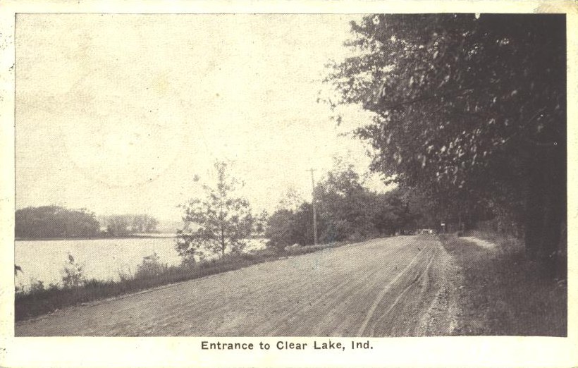 Clear Lake Steuben County Indiana Postcard