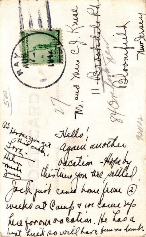 Clear Lake Steuben County Indiana Postcard