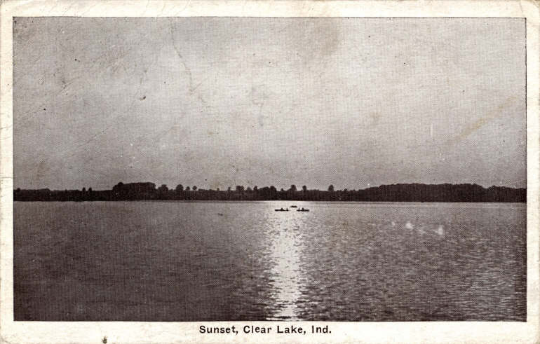 Clear Lake Steuben County Indiana Postcard
